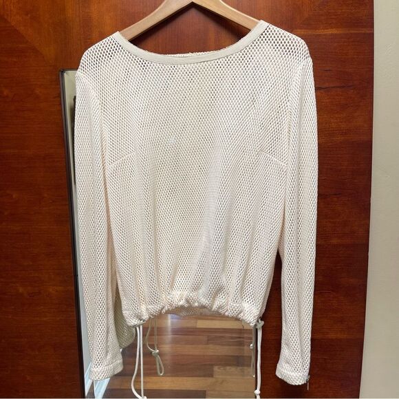 Rag & Bone Cotton Mesh Pullover Top M - Picture 1 of 9